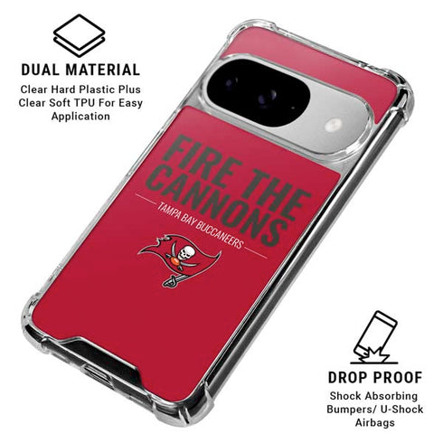 NFL Tampa Bay Buccaneers Team Motto Google Pixel 10 Clear Case